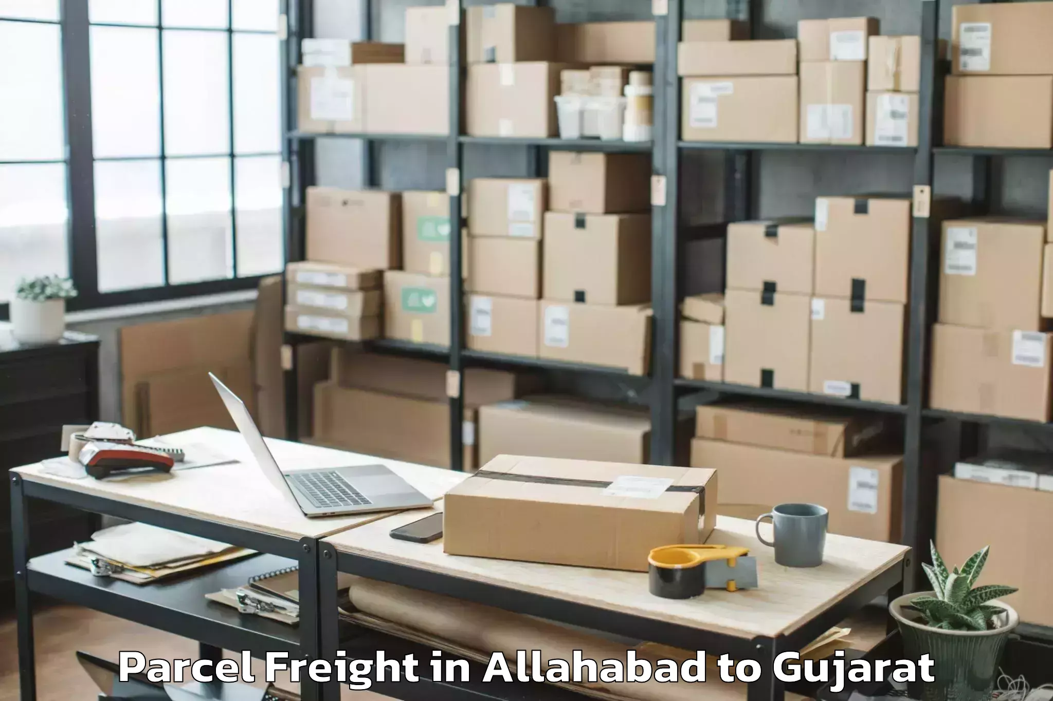 Book Allahabad to Jhalod Parcel Freight